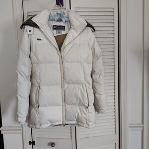 COLUMBIA OFF WHITE DOWN JACKET